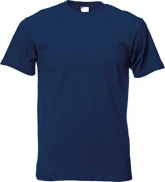 Universal Textiles Mens Short Sleeve Casual T-Shirt Navy Blue Large