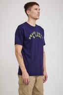 Universal Works - Peace Love and Soul Print Tee - Navy Size: M, Colou