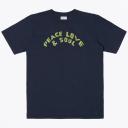 Universal Works - Peace Love and Soul Print Tee - Navy Size: XL, Colo