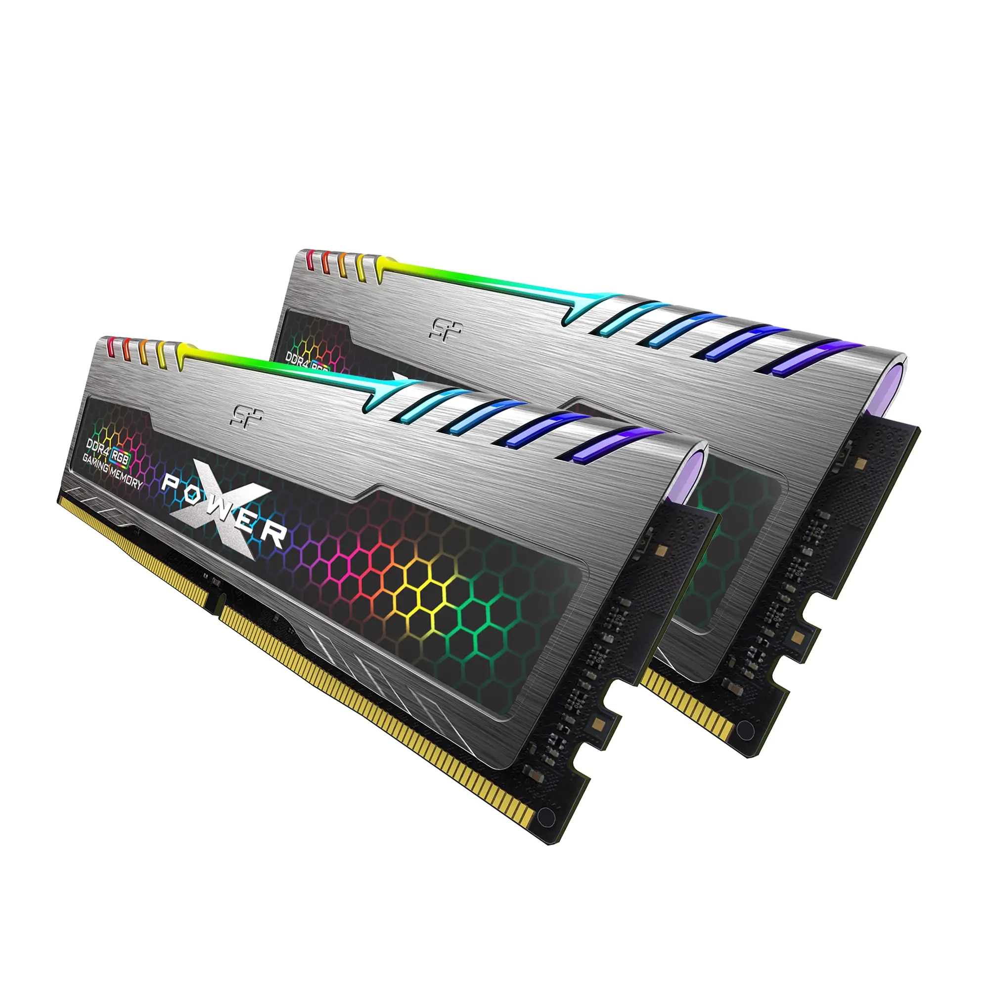 Silicon Power 32GB 2x16GB SP032GXLZU320BDB 3200MHz Turbine Gaming Desktop Memory RGB DDR4 RAM - DDR4 RAM - Afterpay, Delivery and Click & Collect
