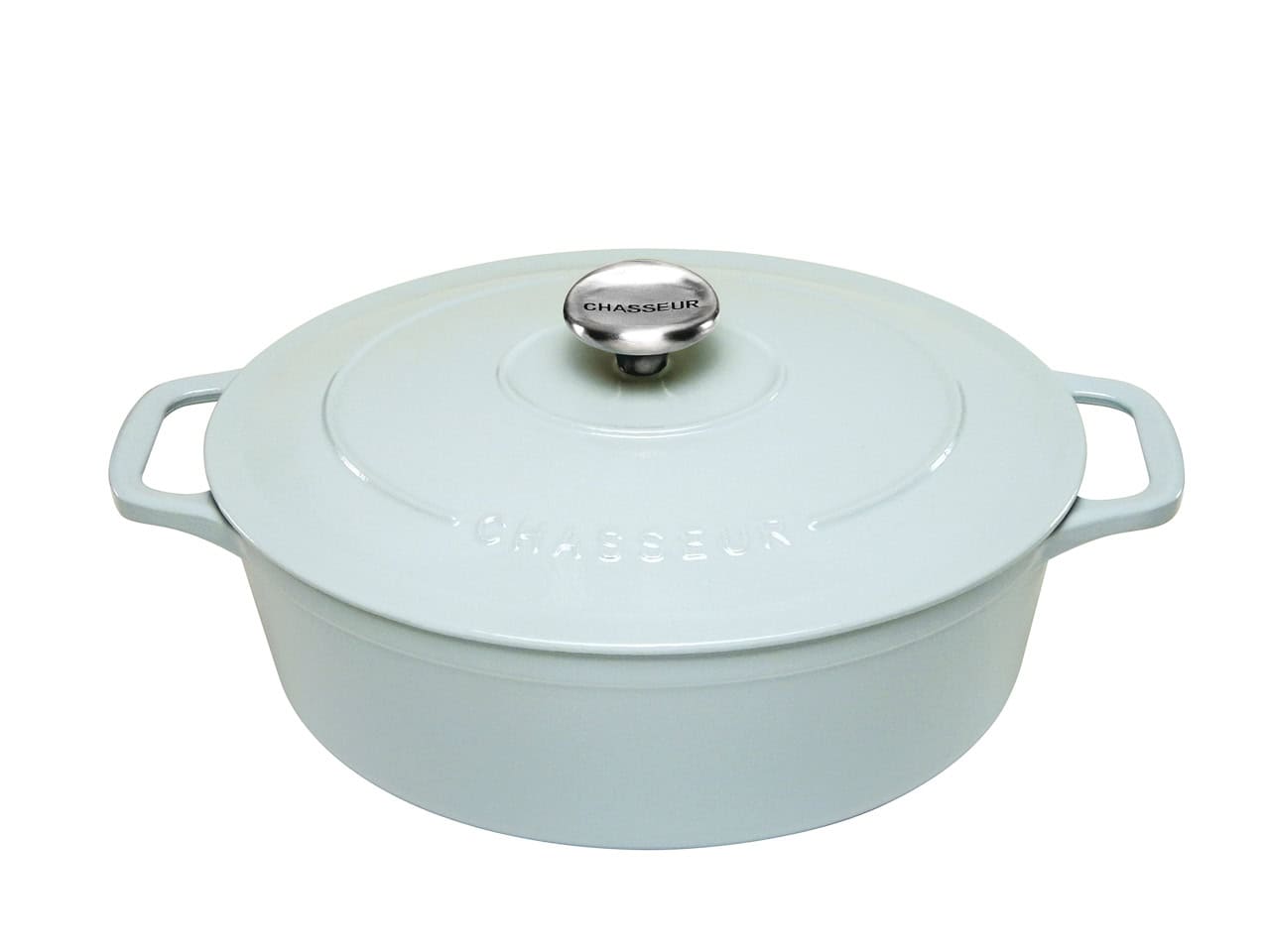 Chasseur Oval French Oven 27cm/4 Litre Duck Egg Blue