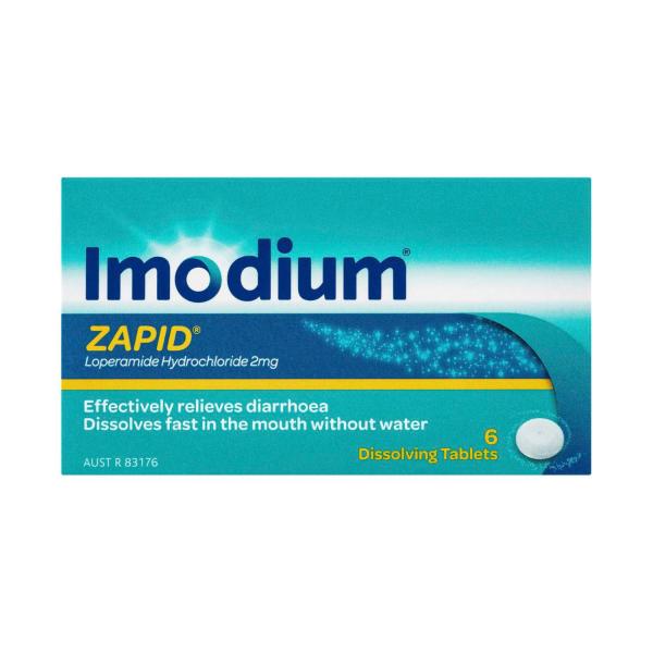 Imodium Zapid 2mg - 6 Tablets