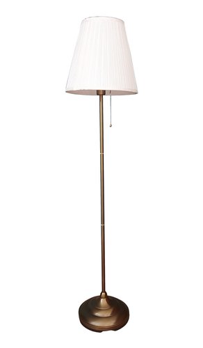 IKEA - ÅRSTID Floor Lamp, Brass/White Max.: 100 W