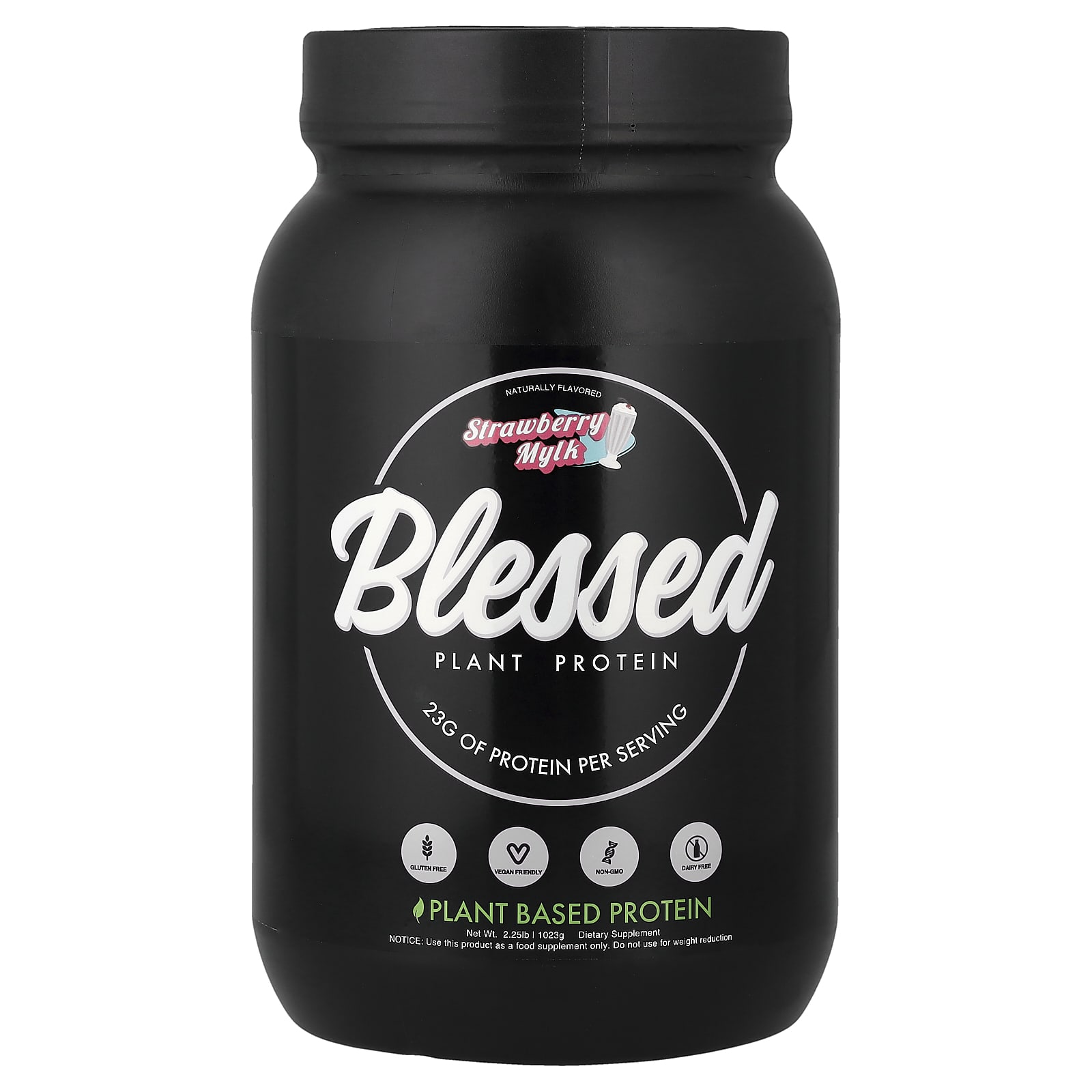 Blessed Plant Protein - 1lb / Strawberry Mylk