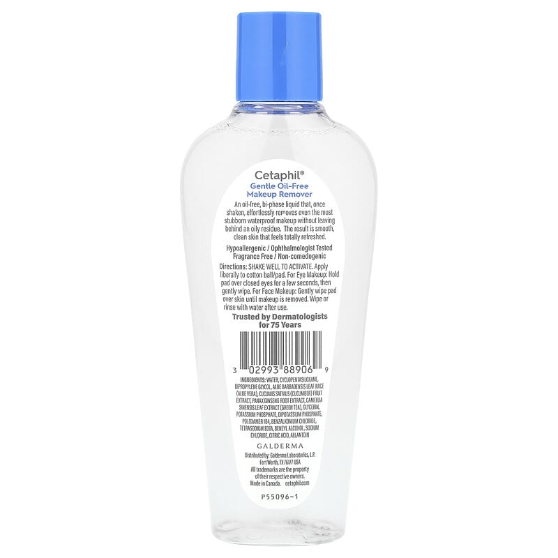 Cetaphil Gentle Waterproof Makeup Remover, 6 Fluid Ounce