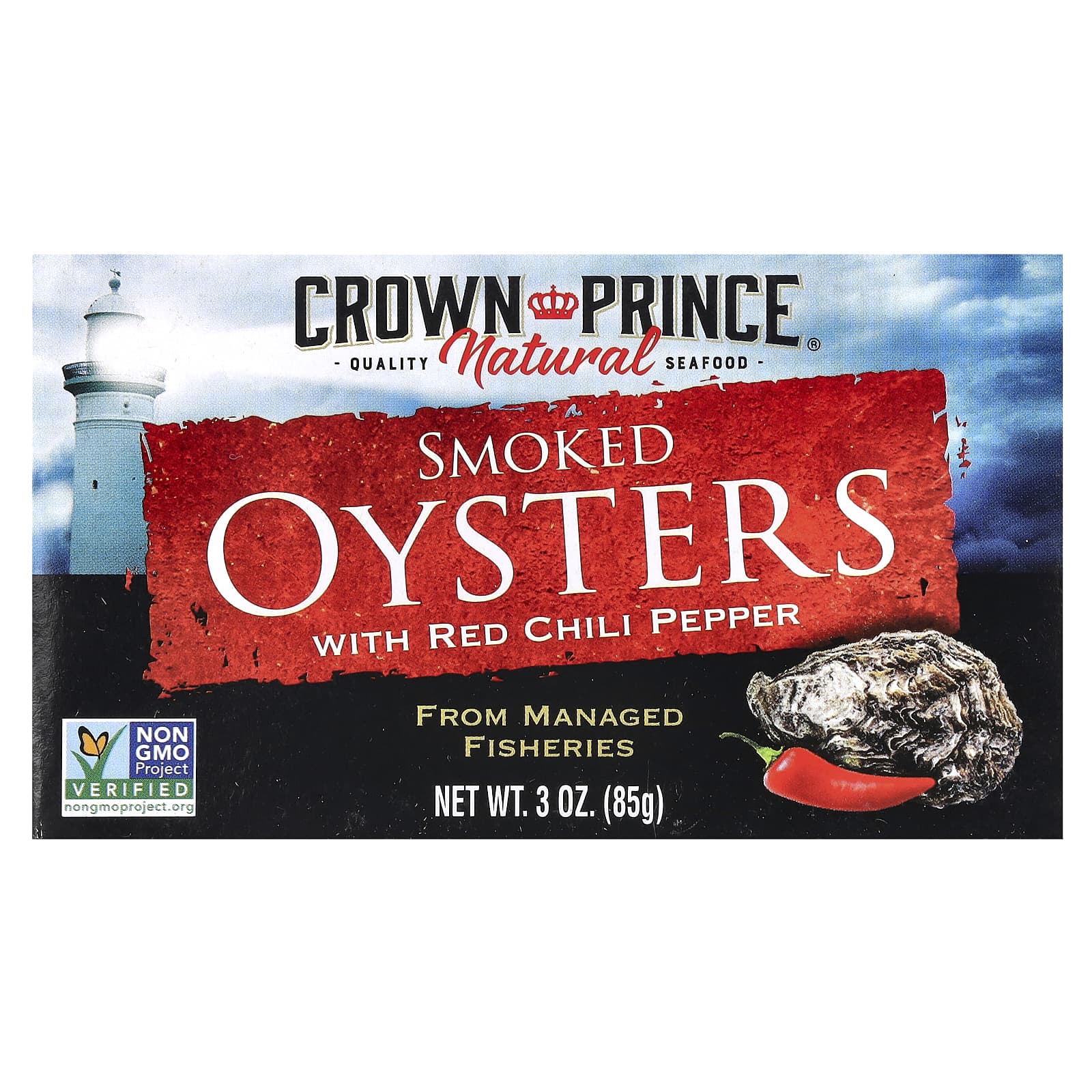 Crown Prince Smoked Oysters - 3 oz