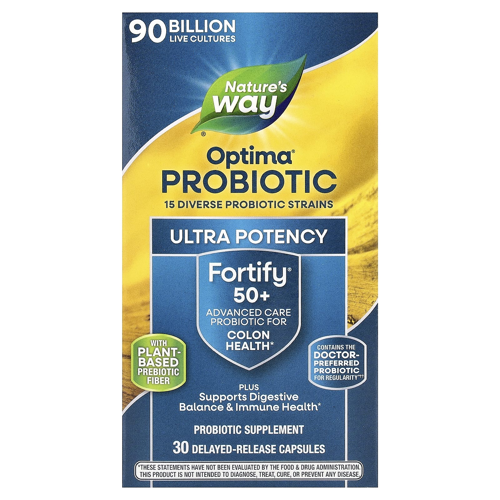 Nature's Way Primadophilus Optima Max Bifido 90 Billion Active