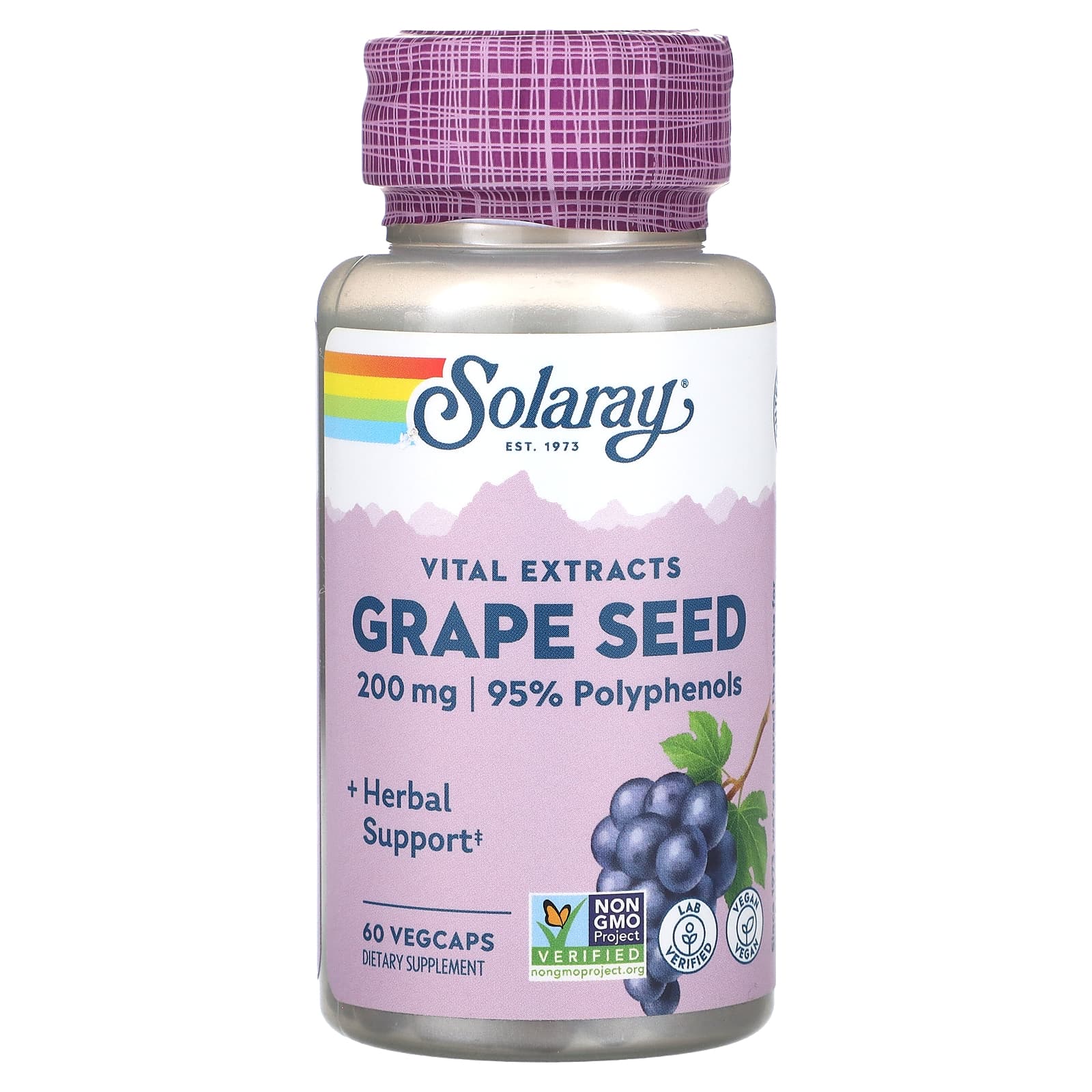 Solaray Grape Seed Extract 200 mg - 60 VegCaps
