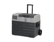 42L Brass Monkey Portable Fridge or Freezer with Solar Charger Board Plus Handles + Wheels and Supports Removable Battery