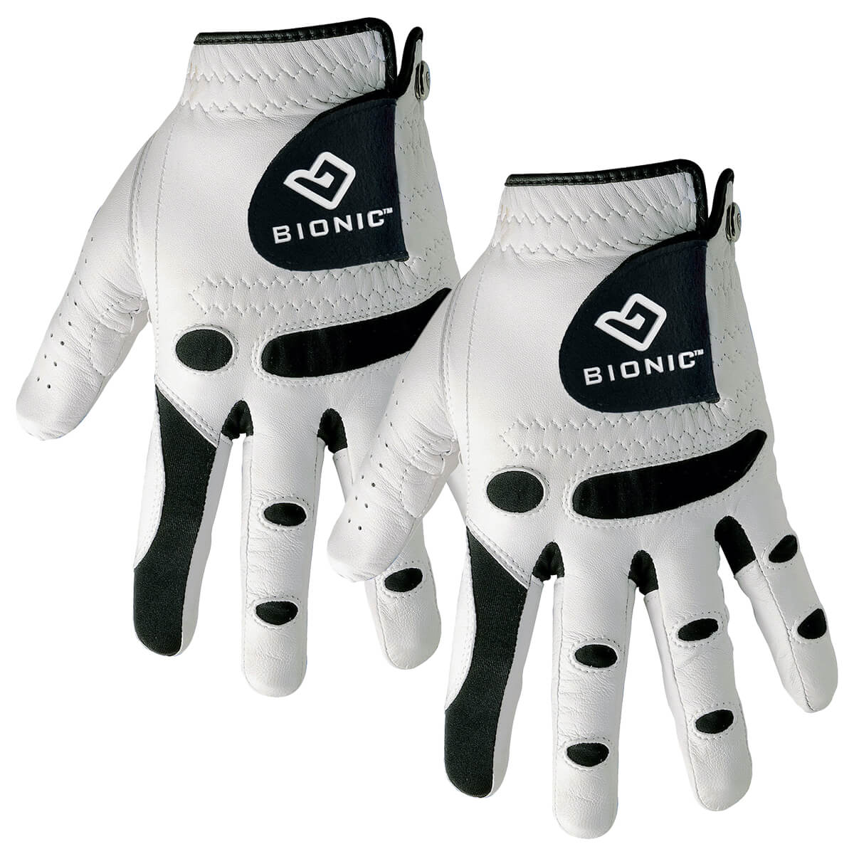 Bionic StableGrip with Natural Fit Golf Glove - White (Medium/Large, Left)