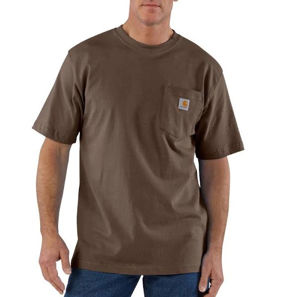 Carhartt Dark Brown Short-Sleeve Workwear Pocket T-Shirt