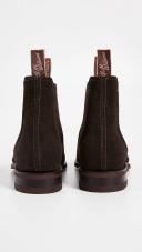 R.M. Williams Brown Suede Craftsman Chelsea Boots