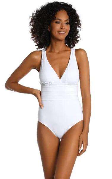 La Blanca Multi Strap Cross Back One Piece Swimsuit