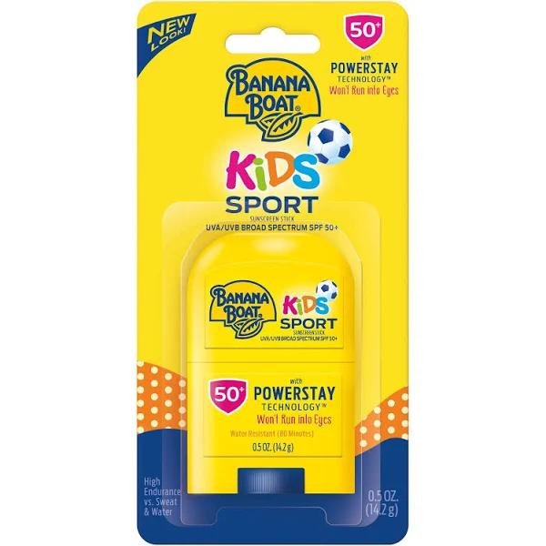 Banana Boat Kids Sport Sunscreen Stick, Broad Spectrum SPF 50+ - 0.5 oz