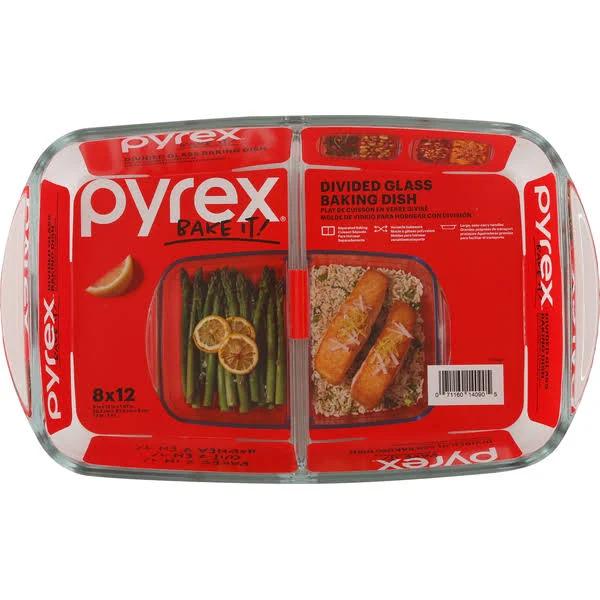 Pyrex Divided Glass Baking Dish