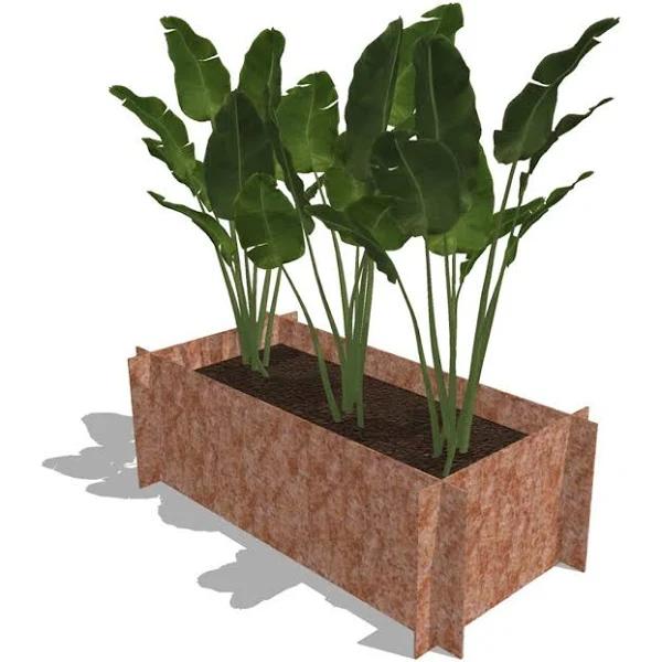 Greenlife Corten Steel Raised Garden Bed - 900 x 450 x 295mm