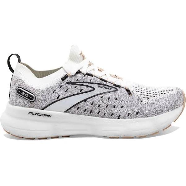 Brooks Glycerin StealthFit 20 Womens 11 / WHITE/BLACK/CREAM