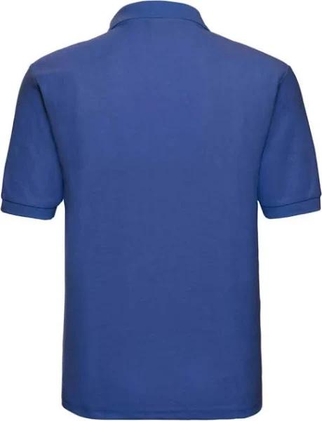 Jerzees Russell Mens Classic Short Sleeve Polycotton Polo Shirt Bright Royal 5XL