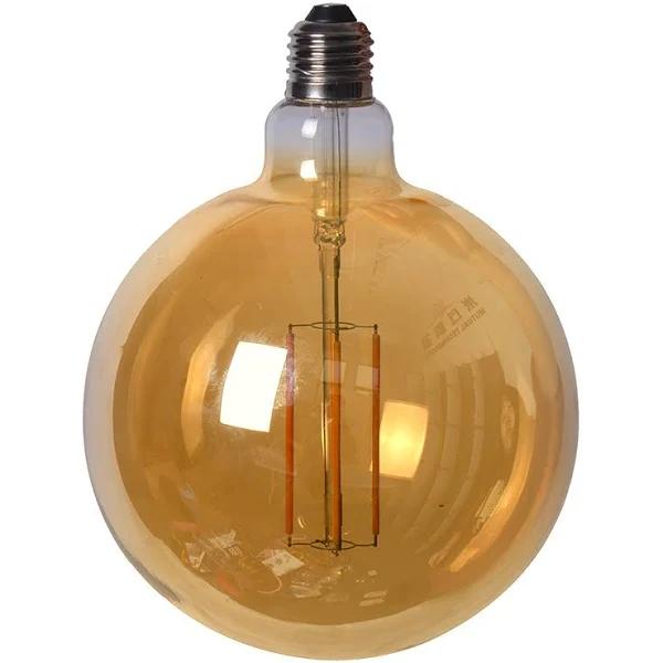 ASAH Home Edison LED Light Globe Round Oversized 12 Watt Filament Bulb 34cm E27 Amber Warm White - Clear