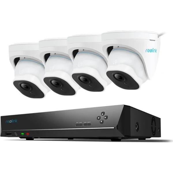 Reolink 5MP/2K 8 Channel NVR Surveillance System With 2TB HDD, 4 x RLC-520 Ai