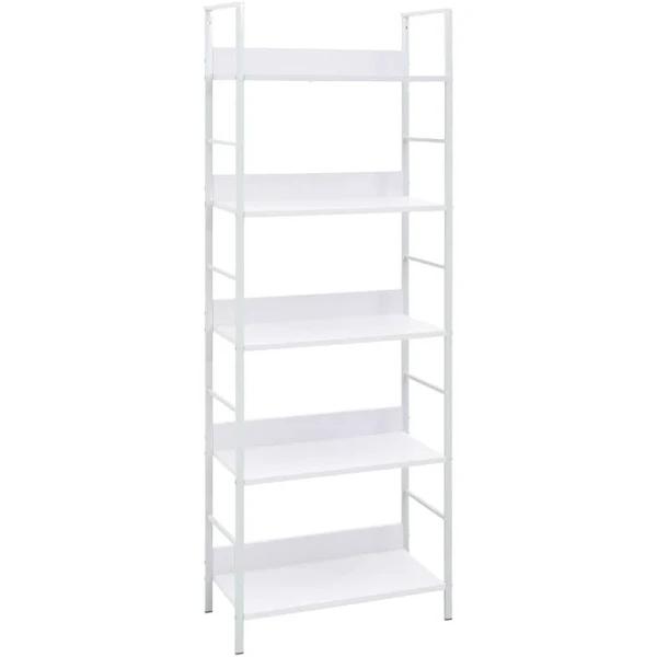 5-Layer Book Shelf White 60x27.6x158.5 cm Engineered Wood vidaXL