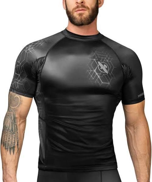 Hayabusa Geo Short Sleeve Rashguard Grey / Large