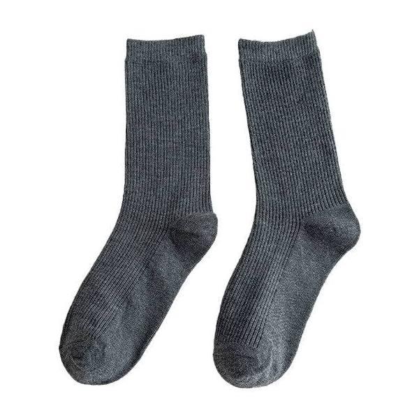 New Olid Pure Colour Formal Socks Cotton Fashion Casual Breathable Crew Socks AU