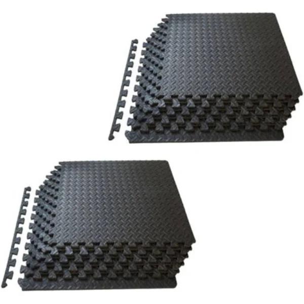 Eva Black Foam Mat Gym Floor Mats Interlocking Heavy Duty Baby Kids Play - 12 To 24x - Earn Everyday Rewards, AfterPay Available