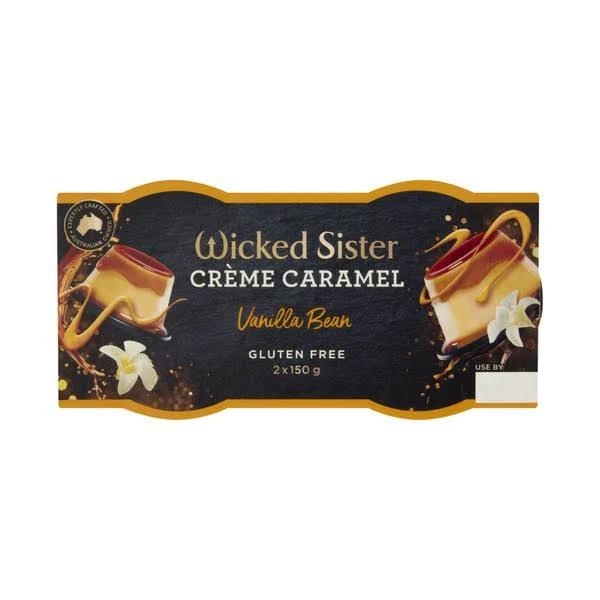 Wicked Sister Vanilla Bean Creme Caramel 2x150g