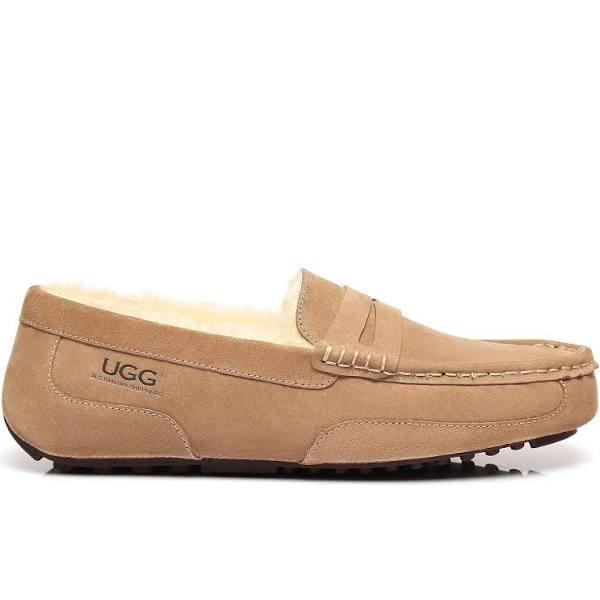 As UGG Fashion Mens Moccasin Chestnut / 39