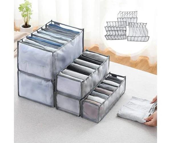 4 Pcs Clothes Storage Box Drawers Organizer Wardrobe Clothing Underwear