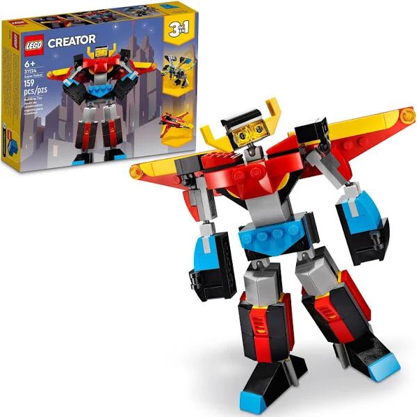 LEGO Creator: 3in1 Super Robot, Dragon, Jet Plane Toy (31124)