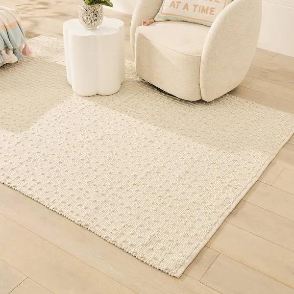 Adairs Matteo Cream Bobble Rug - 160x230cm