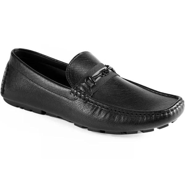 Guess Men's Black Aarav Loafers Size: 13