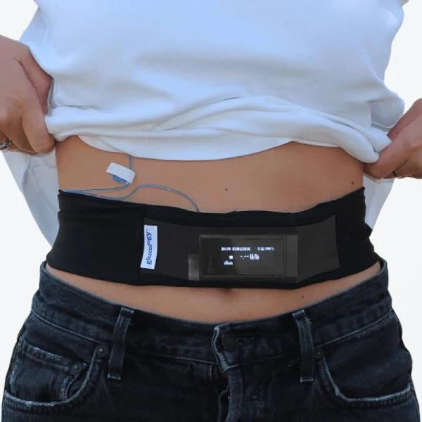 Glucology Diabetes Pump Belt Online | Black / Small (48cm to 68cm Waist)