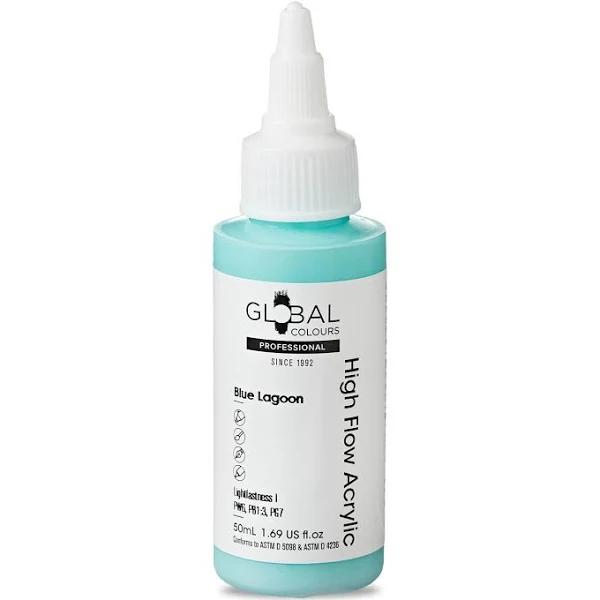 Blue Lagoon - Global Colours High Flow Professional Acrylic - 50ml