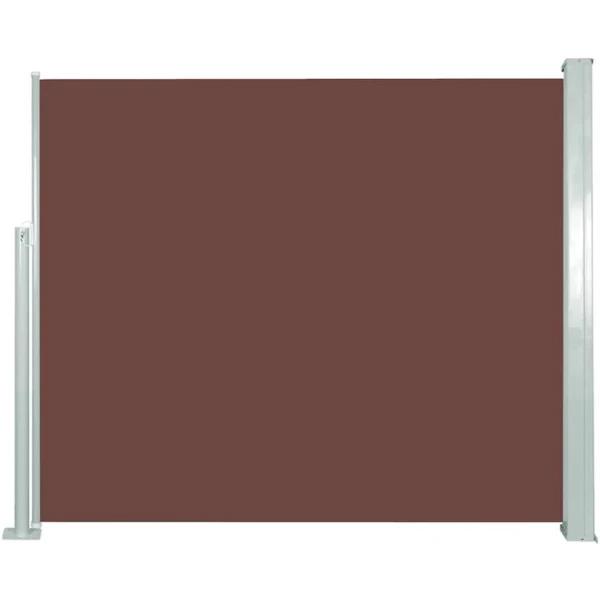 Retractable Side Awning 120 x 300 cm Brown