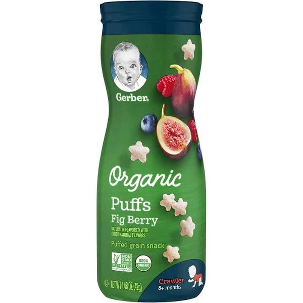 Gerber, Organic Puffs, Fig Berry, 1.48 oz (42 g)