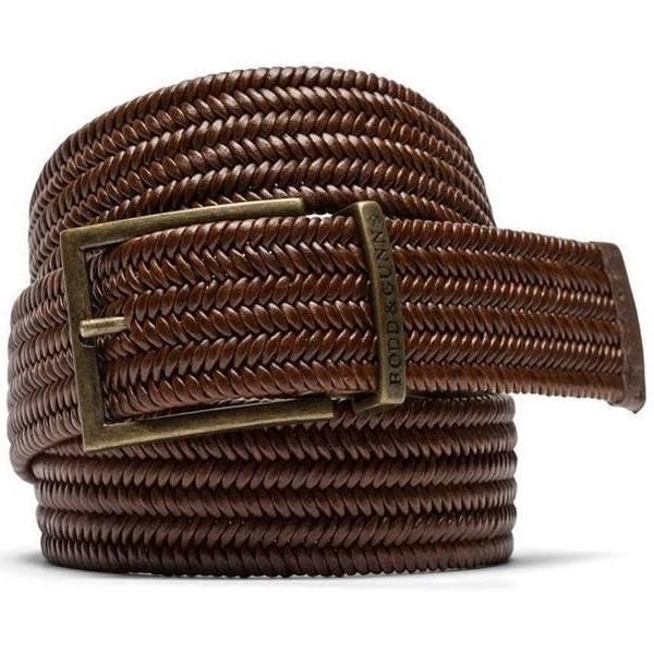 Rodd & Gunn Stirling Stretch Belt in Cognac Brown XL