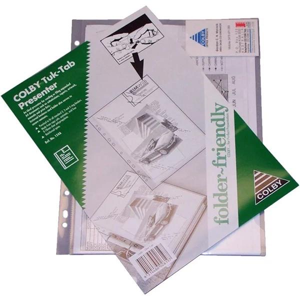 Colby Tuk-Tab - Sheet Protector - For A4 - Clear (Pack of 50)