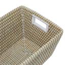 Kmart Rectangle Coil Basket in Natural and White