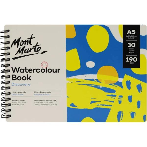 Mont Marte Discovery Watercolour Book 190gsm A5