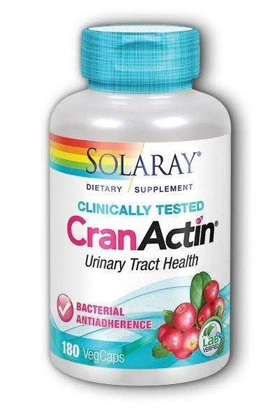 Solaray CranActin Cranberry AF Extract Capsules, 400 mg, 180 Count