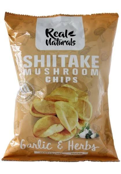 Real Naturals Shiitake Mushroom Chips 32 G / Garlic & Herb