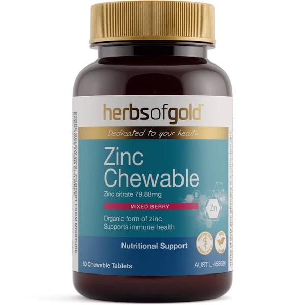 Herbs of Gold - Zinc Chewable