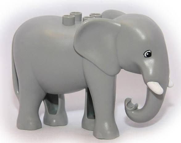 Lego Duplo Zoo Animal - Adult Elephant