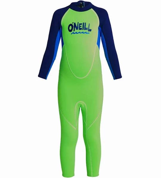 O'Neill Toddler Reactor II 2mm Steamer - Day Glo/Ocean/Navy 6