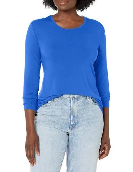 Cherokee Workwear 4881 Underscrubs Women's Long Sleeve Knit Tee Royal