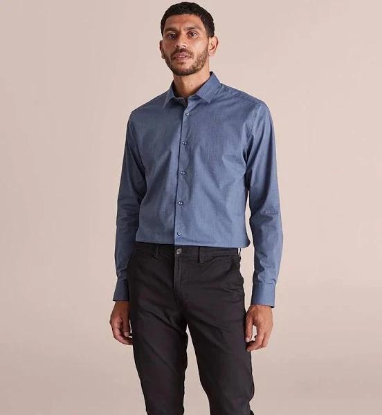 Preview Slim Stretch Business Shirt | Blue | Size XS