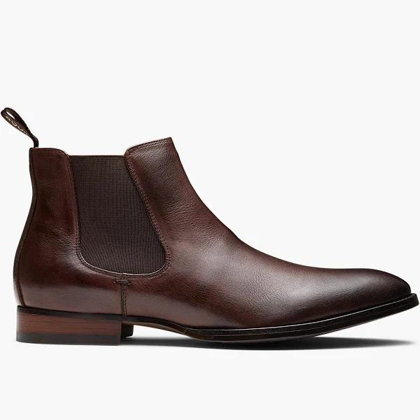 Aquila Dakota Leather Chelsea Boots in Brown 47